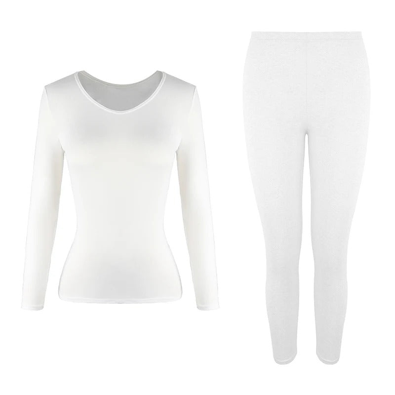 Ensemble de sous-vêtements thermiques pour femmes