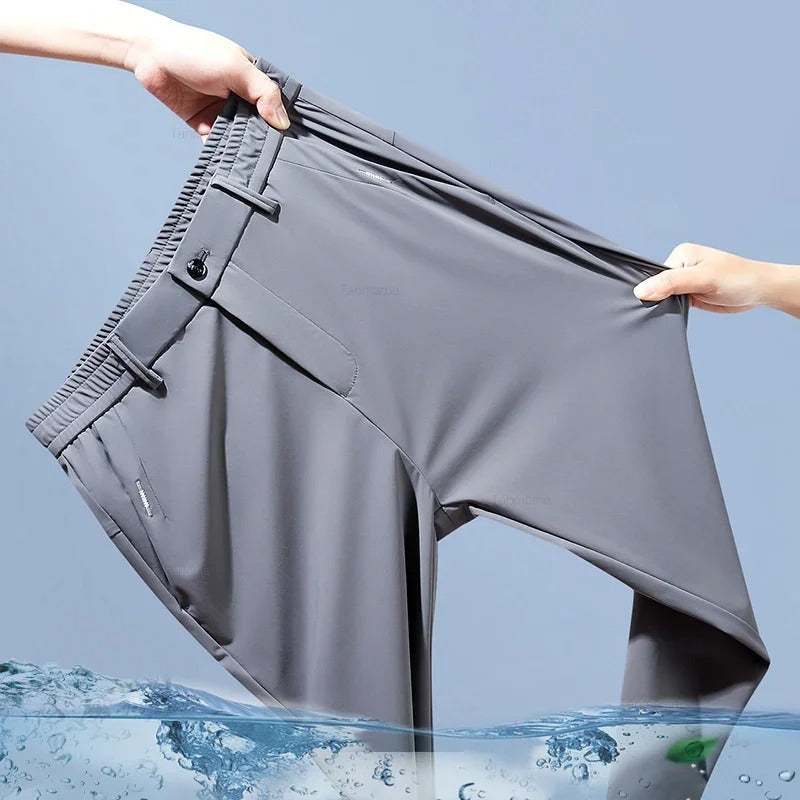 Pantalon d'été en soie glacée pour homme