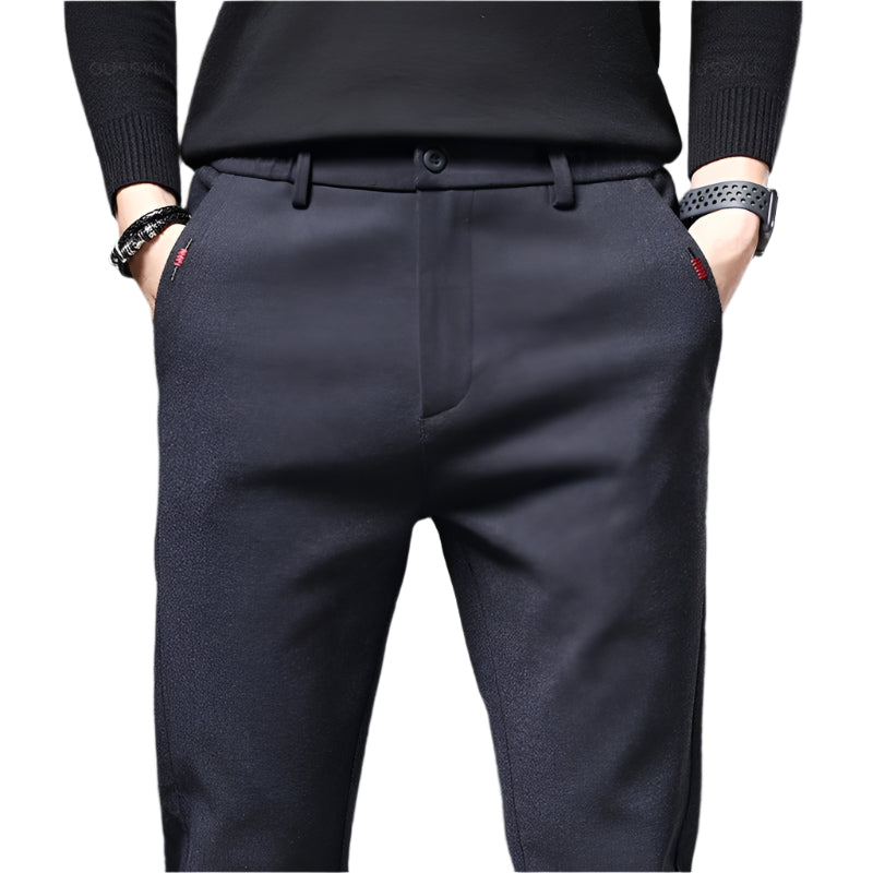 Pantalon slim en coton pour homme