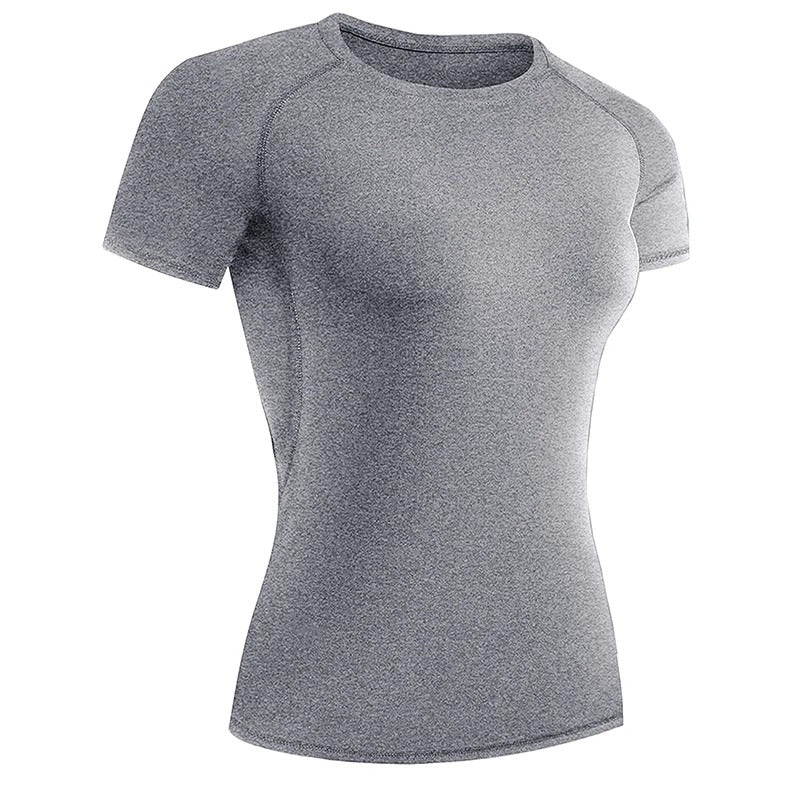 T-shirt de sport compressif pour femmes