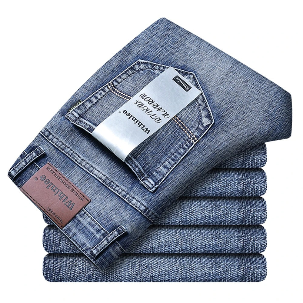 Jeans classiques en denim pour hommes