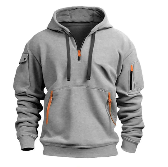 Pull à capuche multi-poches pour hommes