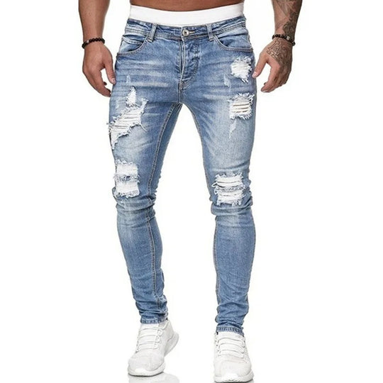 Jean skinny déchiré pour hommes
