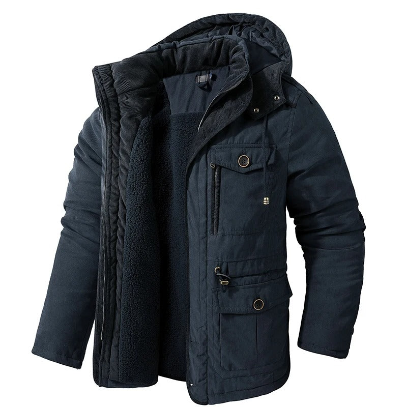 Veste d'hiver polaire en cachemire pour hommes