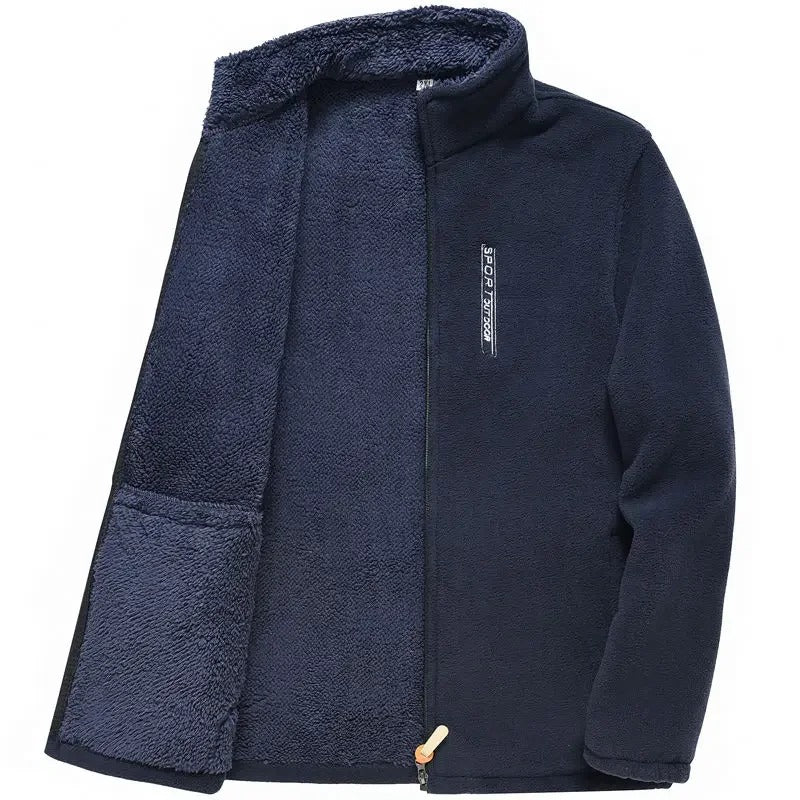 Veste zippée doublée de polaire pour hommes