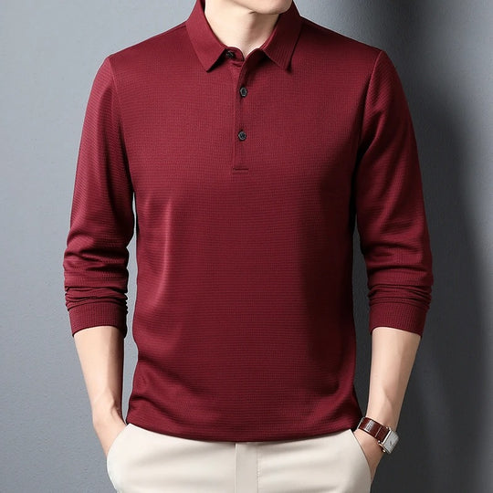 Polo à manches longues pour homme