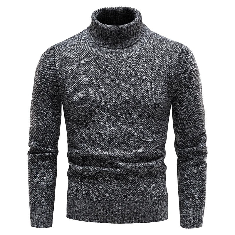 Pull polaire à col roulé pour hommes