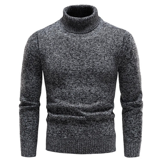 Pull polaire à col roulé pour hommes