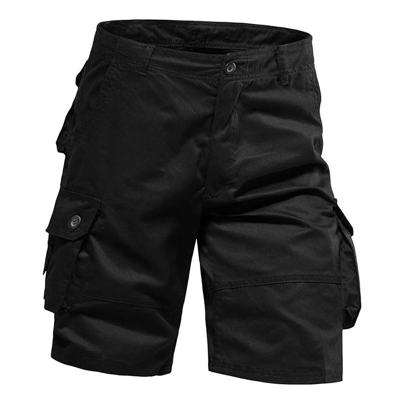 Short cargo d'été en coton pour homme