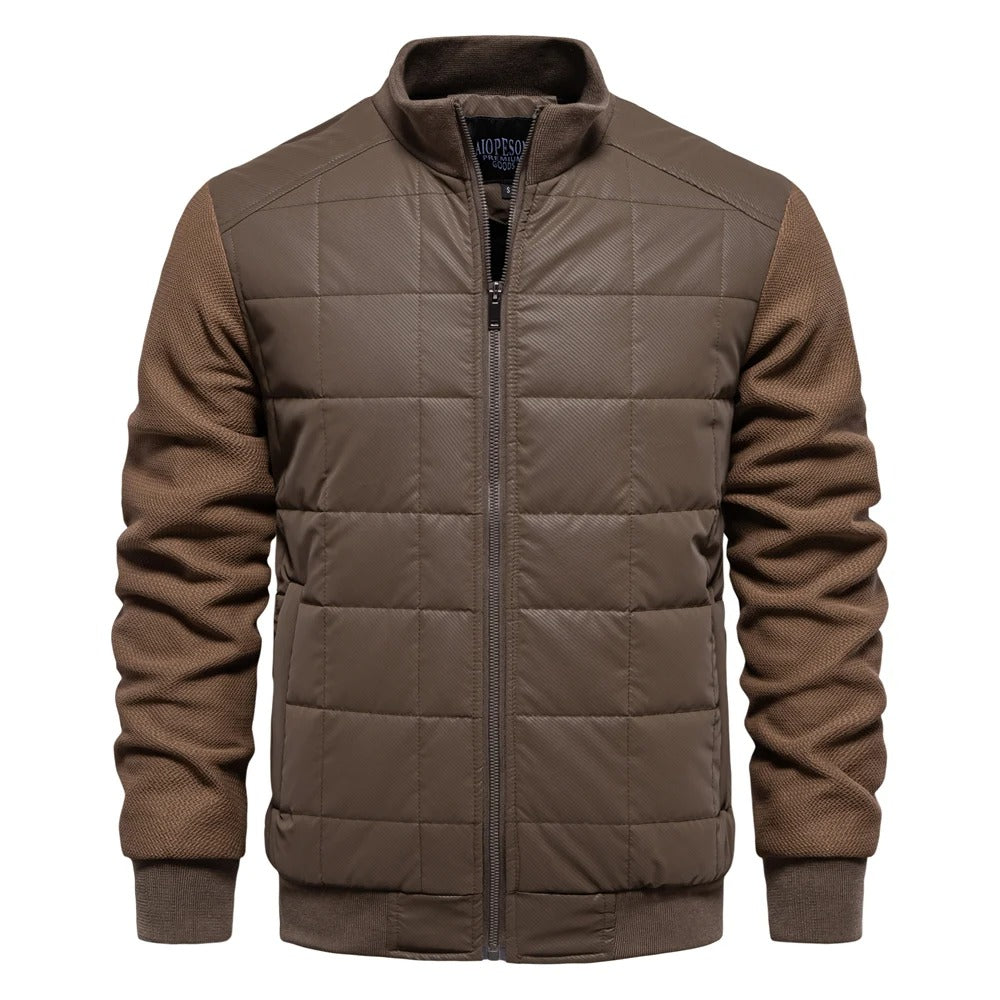 Veste épaisse doublée en polaire pour hommes
