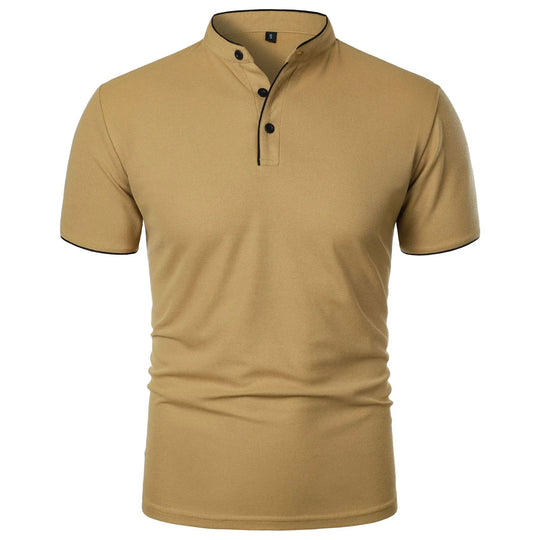 Chemise respirante à col épissure pour homme