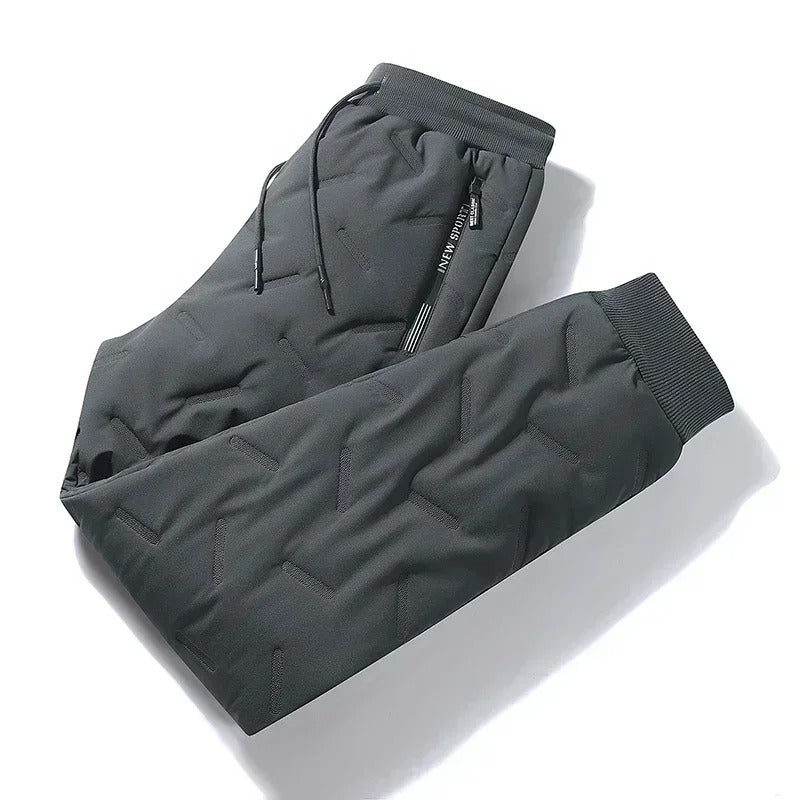Pantalon de jogging en laine épaissie pour hommes