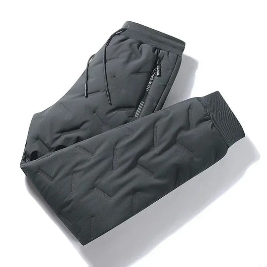 Pantalon de jogging en laine épaissie pour hommes