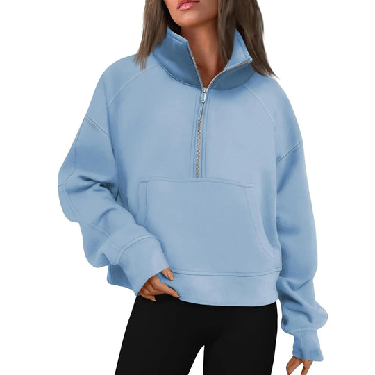 Veste polaire à col montant pour femmes