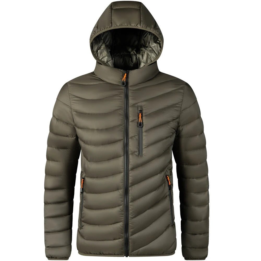 Veste à capuche coupe-vent pour hommes