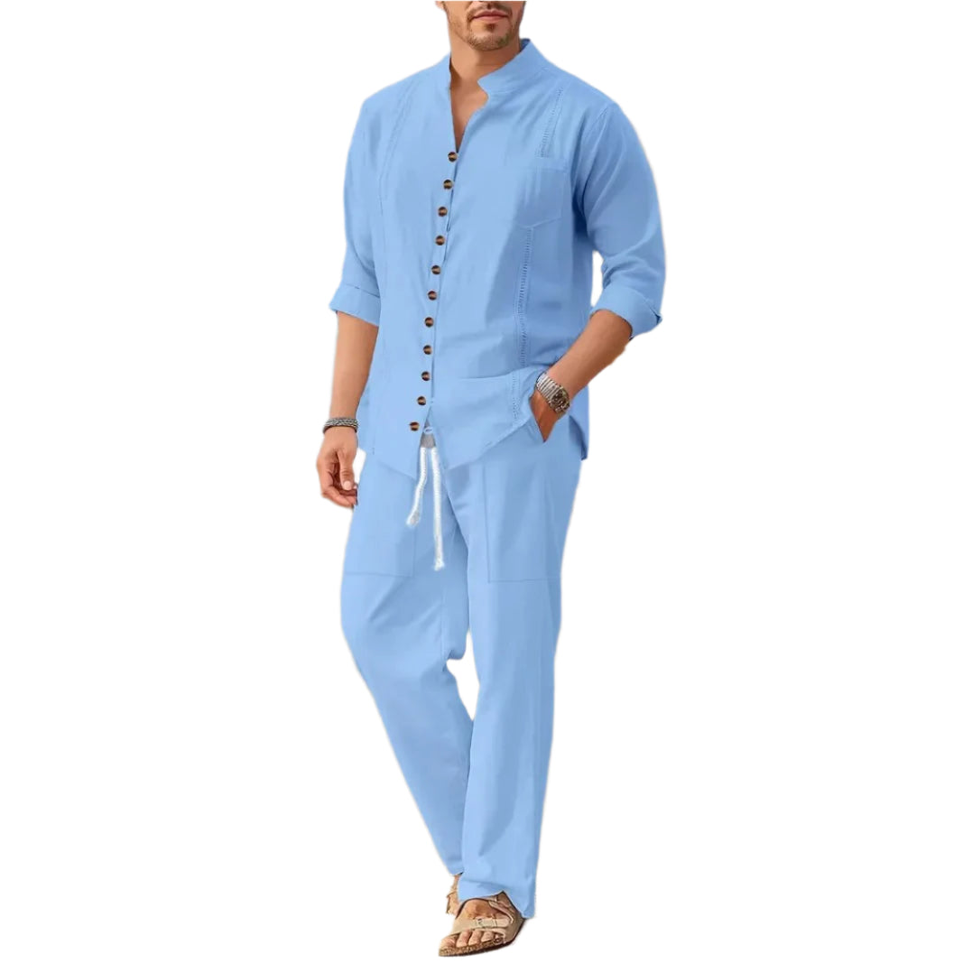 Ensemble de plage pour homme style cubain