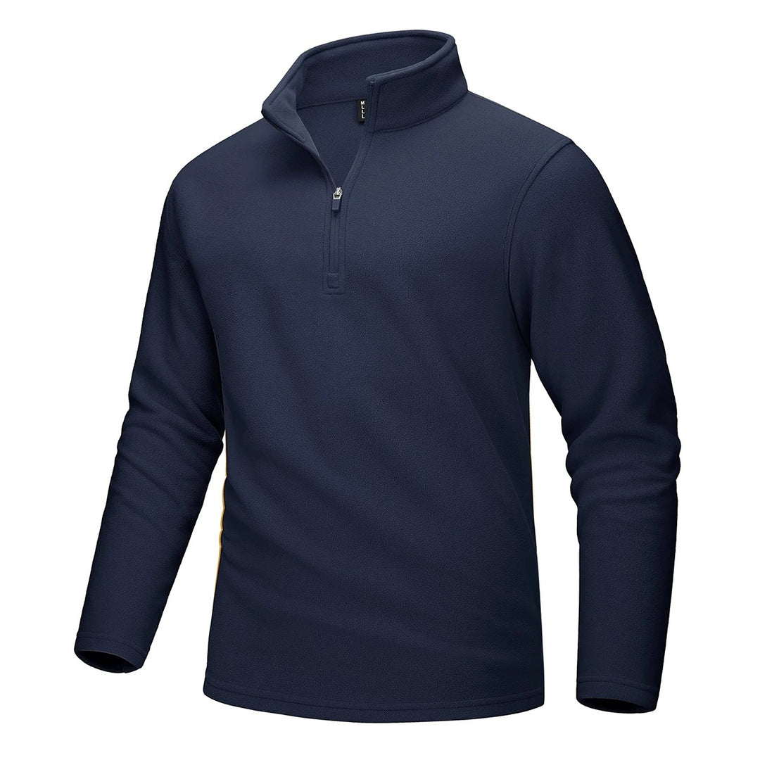 Pull polaire demi-zip pour hommes