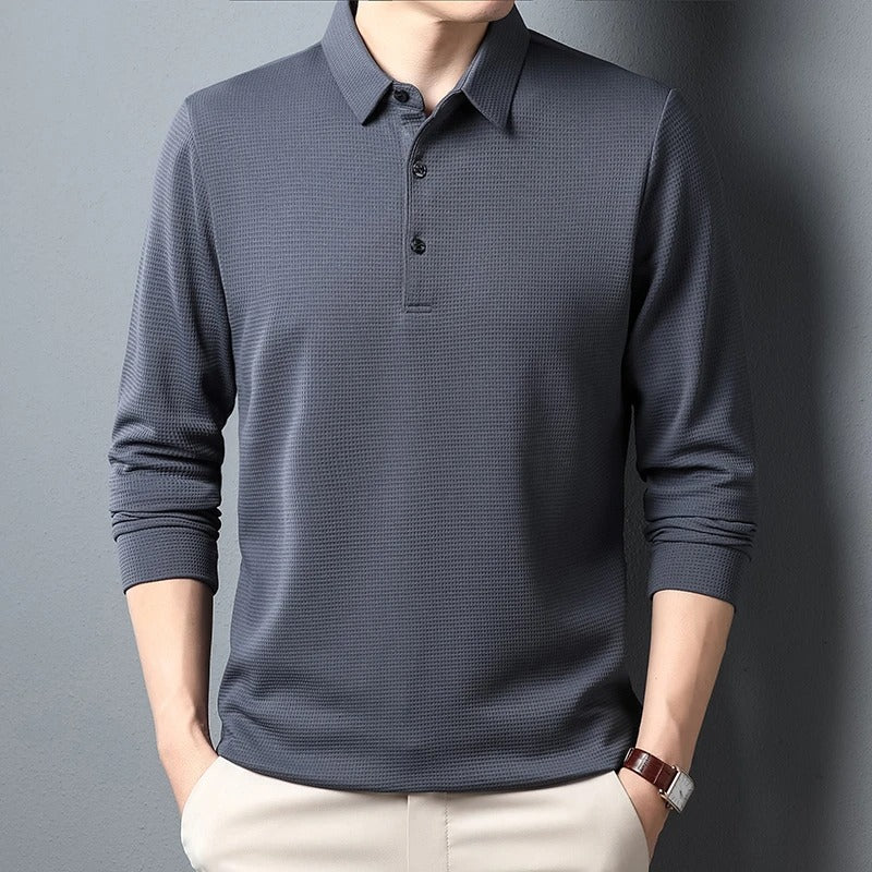 Polo à manches longues pour homme