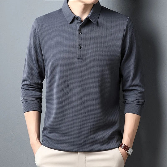 Polo à manches longues pour homme
