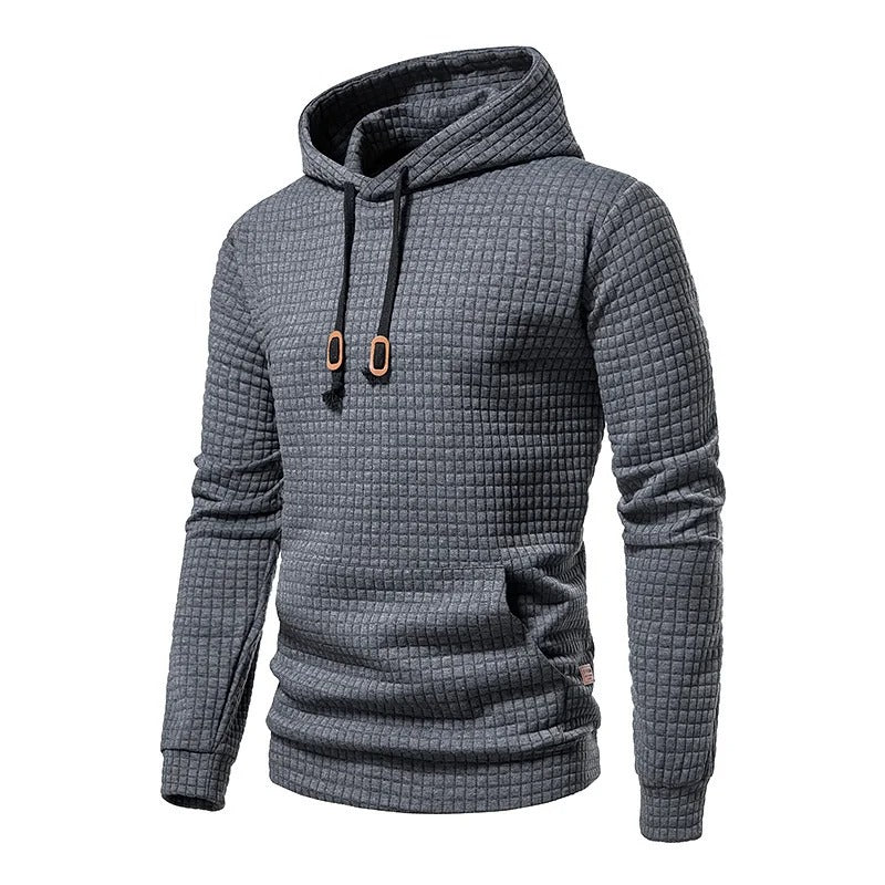 Hoodies à cordon de serrage patchwork pour hommes