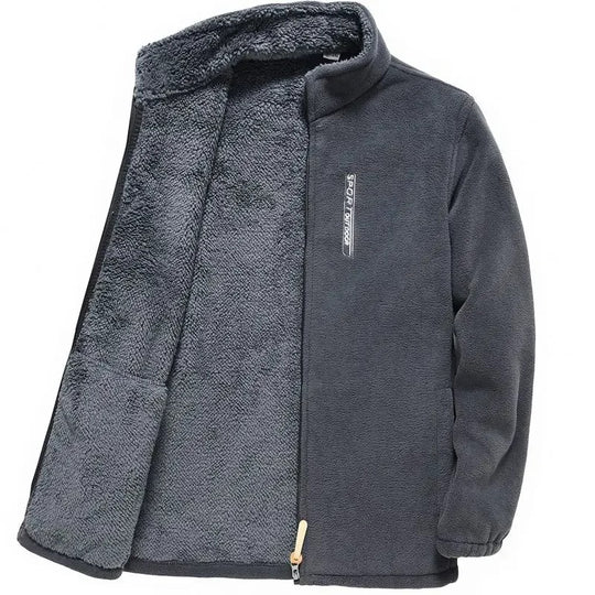 Veste zippée doublée de polaire pour hommes