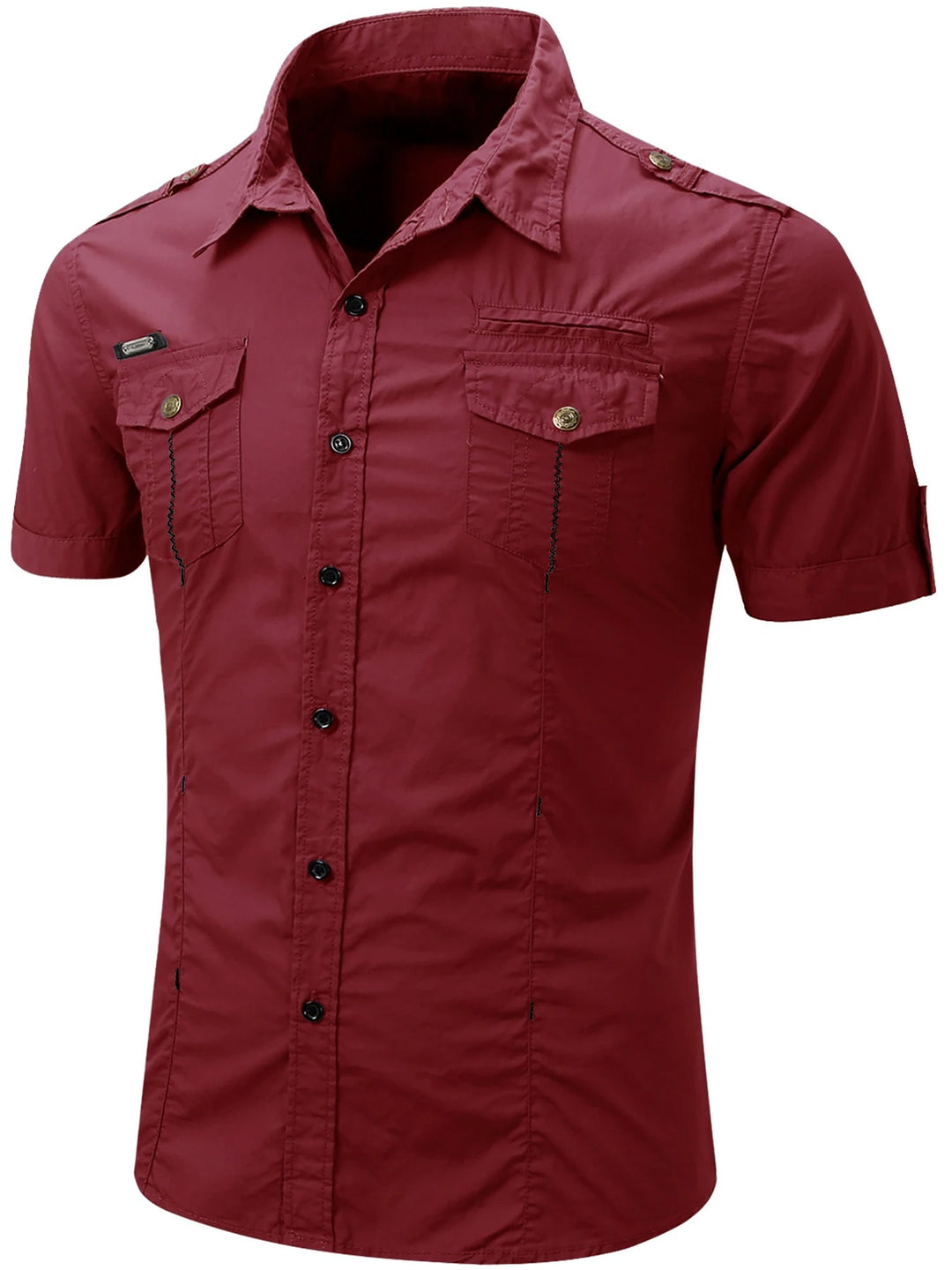 Chemise de travail tactique en coton pour homme