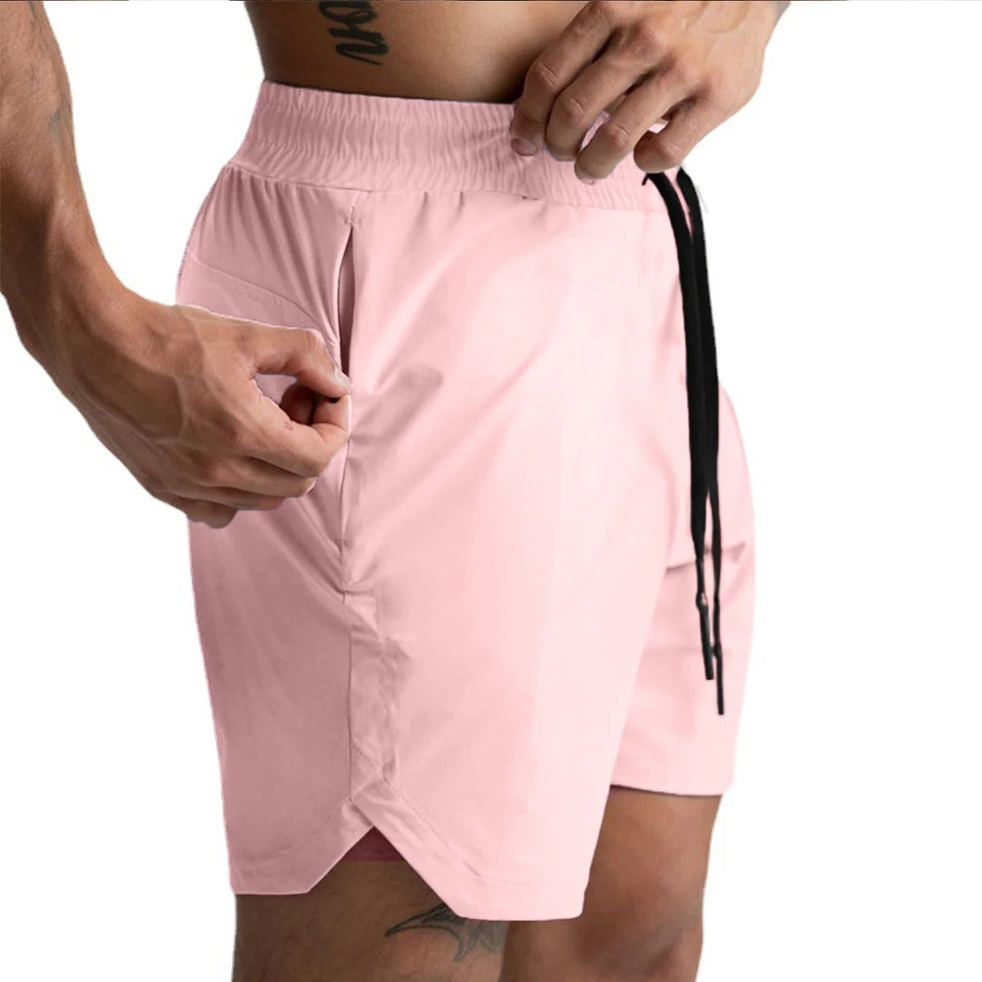 Short de sport en tissu rapide séchage pour homme