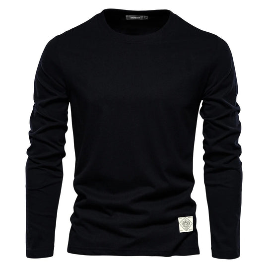 T-shirt classique à manches longues pour hommes