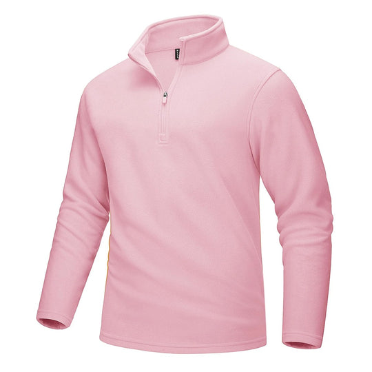 Pull polaire demi-zip pour hommes