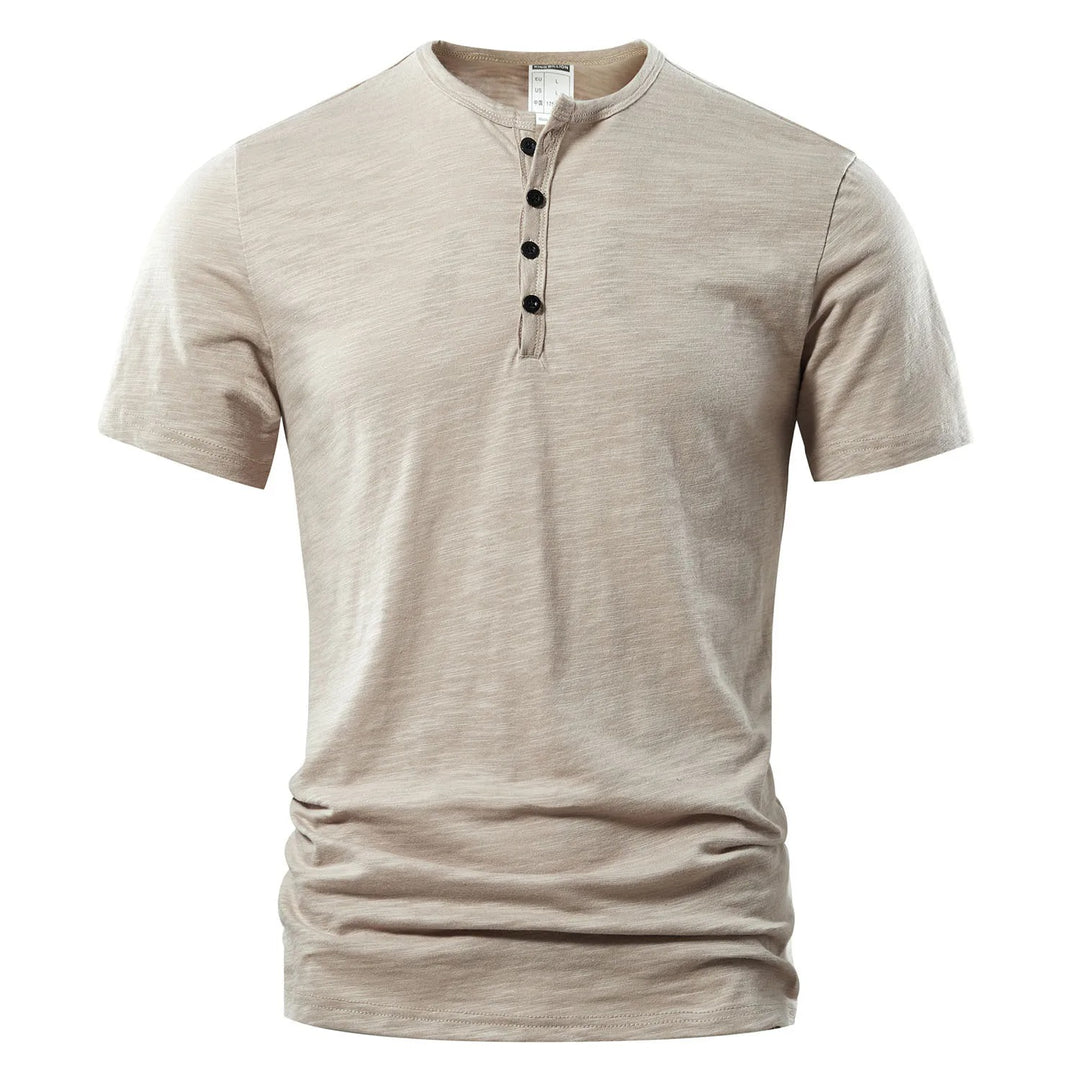 T-shirt Henley d'été pour homme