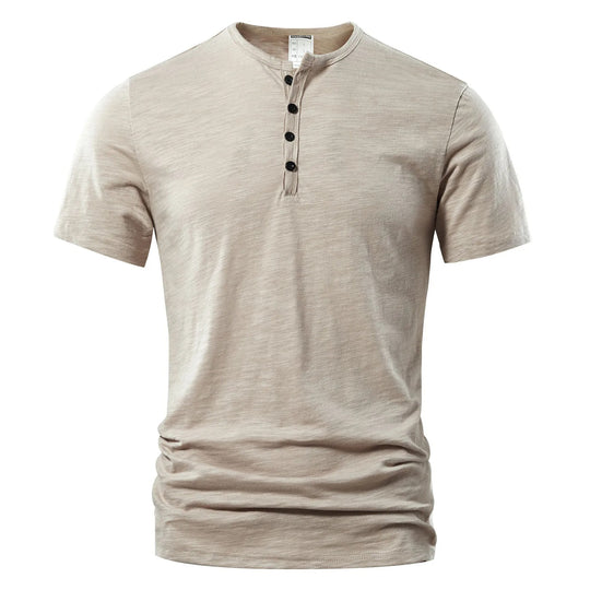 T-shirt Henley d'été pour homme