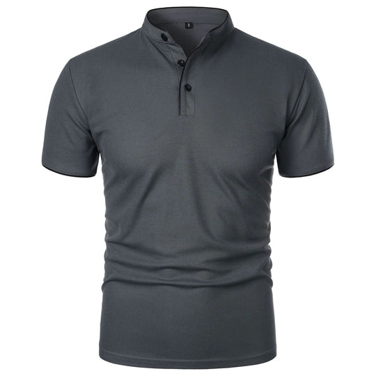 Chemise respirante à col épissure pour homme
