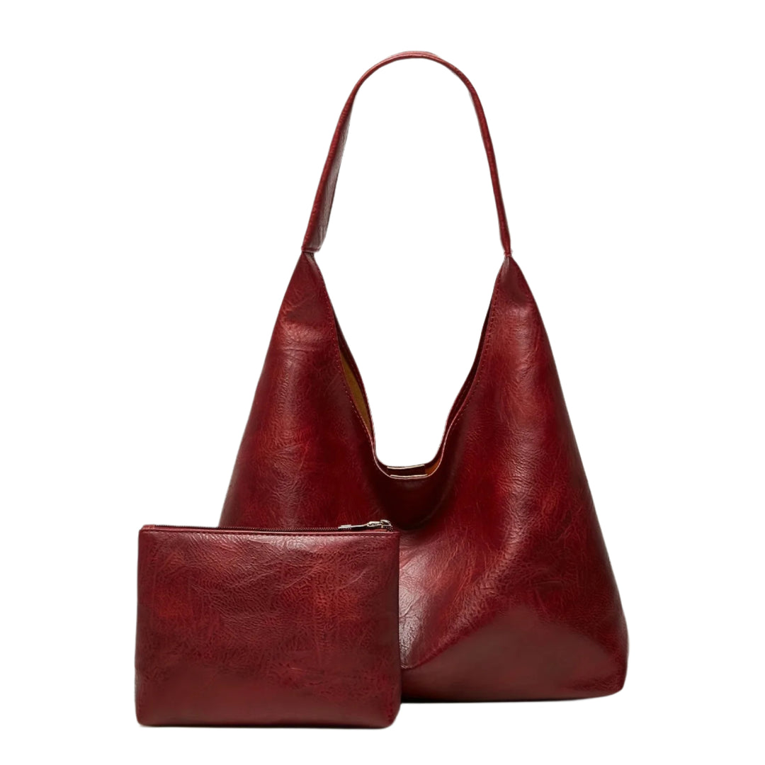 Sac à bandoulière rétro grand format pour femme