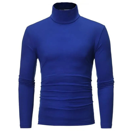 Haut d'hiver thermique coupe slim à col montant pour hommes