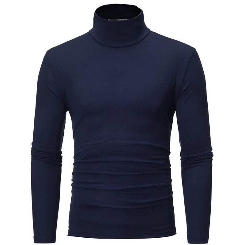 Chemise thermique à col haut pour hommes