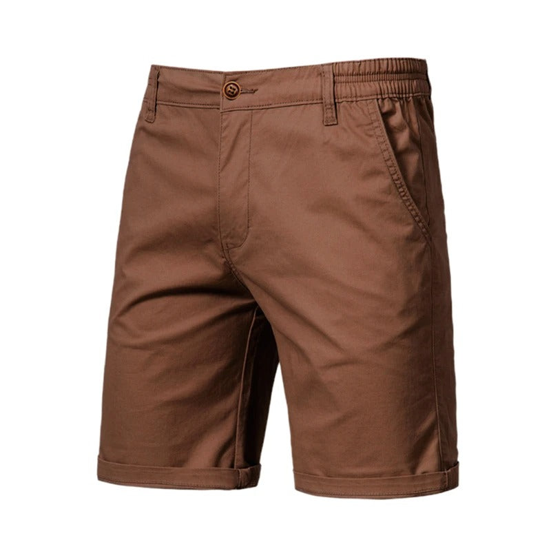 Short décontracté 100 % coton pour homme