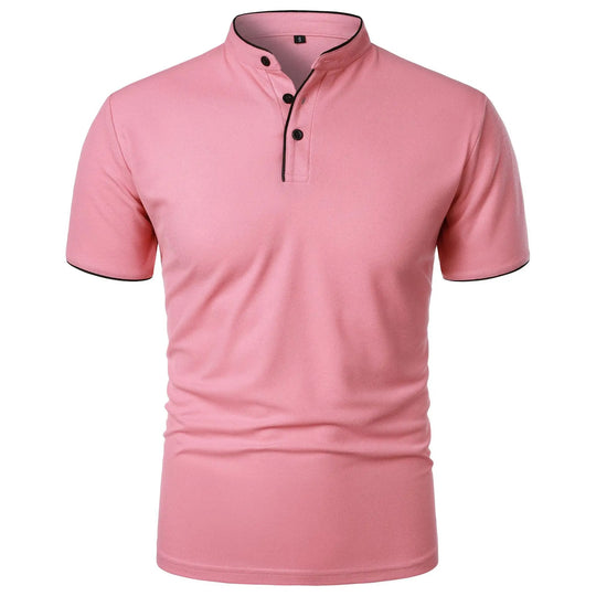 Chemise respirante à col épissure pour homme