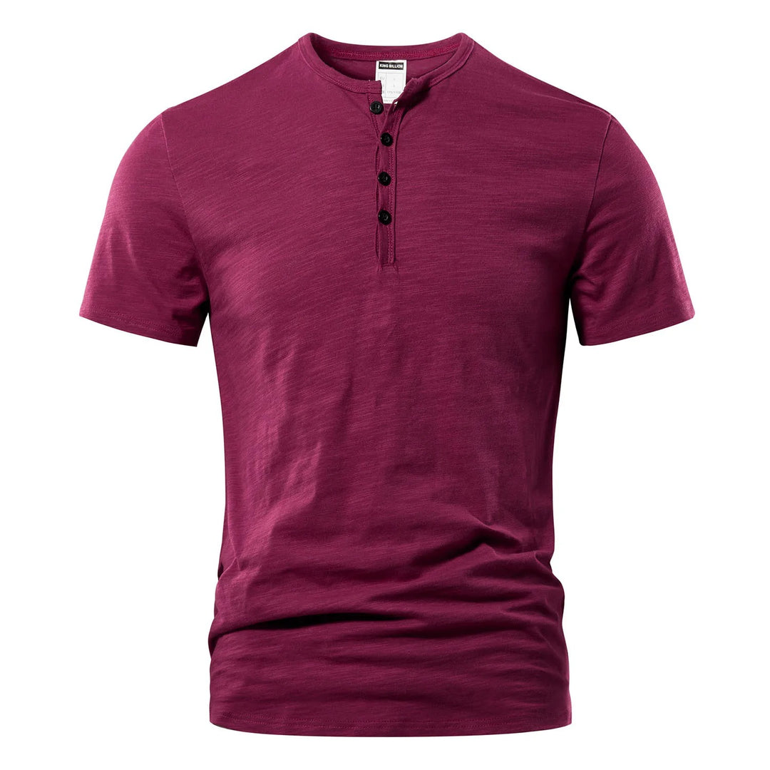 T-shirt Henley d'été pour homme
