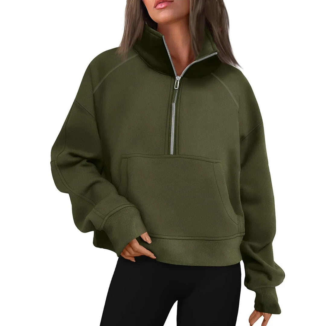 Veste polaire à col montant pour femmes
