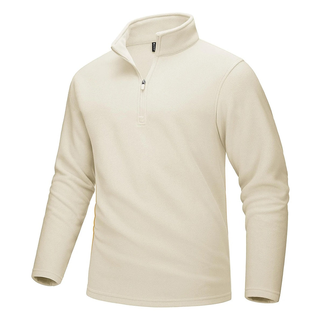 Pull polaire demi-zip pour hommes