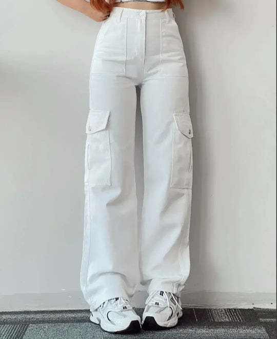 Pantalon cargo multi-poches pour femme