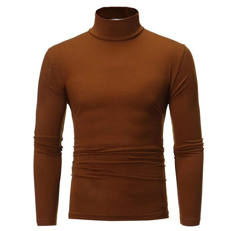 Chemise thermique à col haut pour hommes