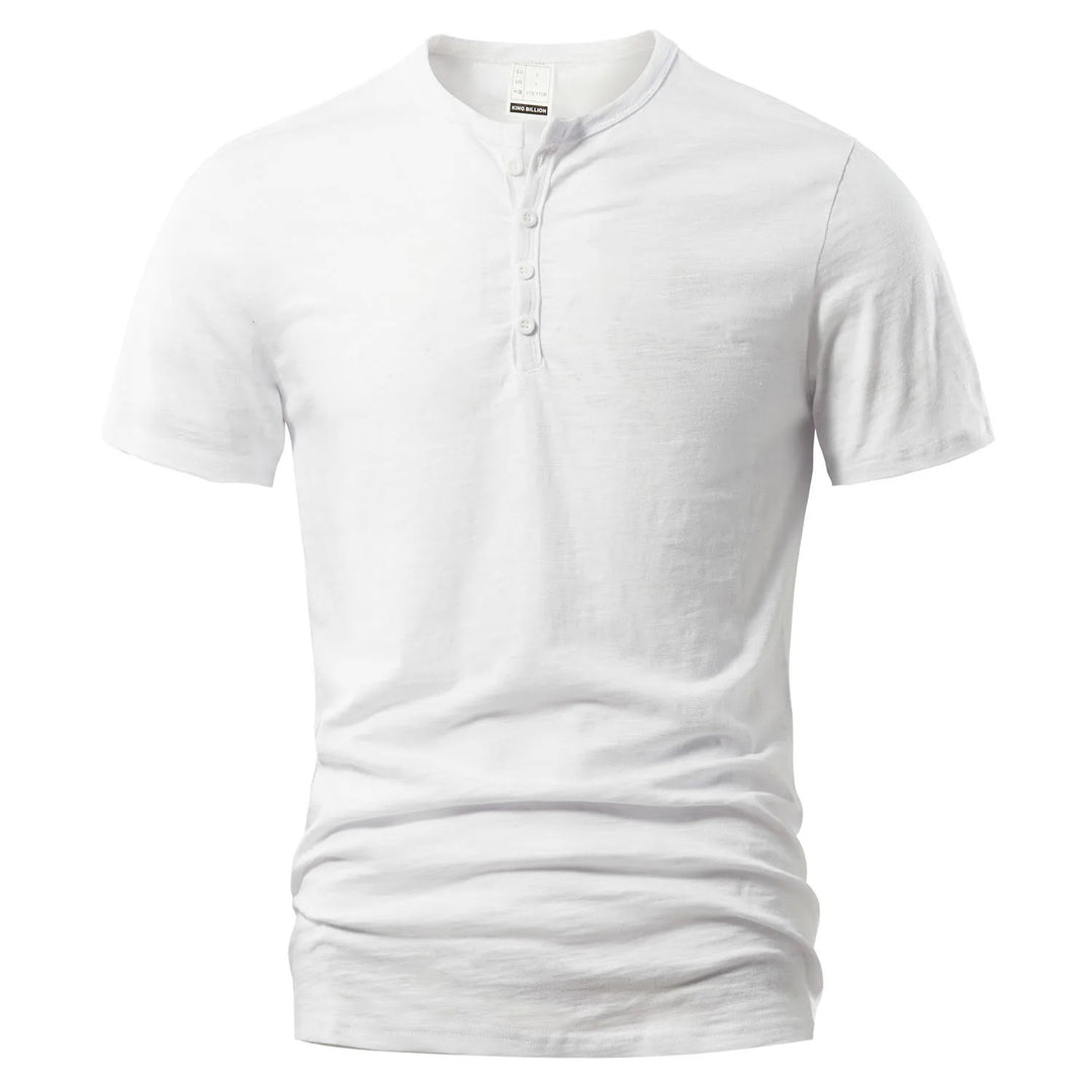 T-shirt Henley d'été pour homme