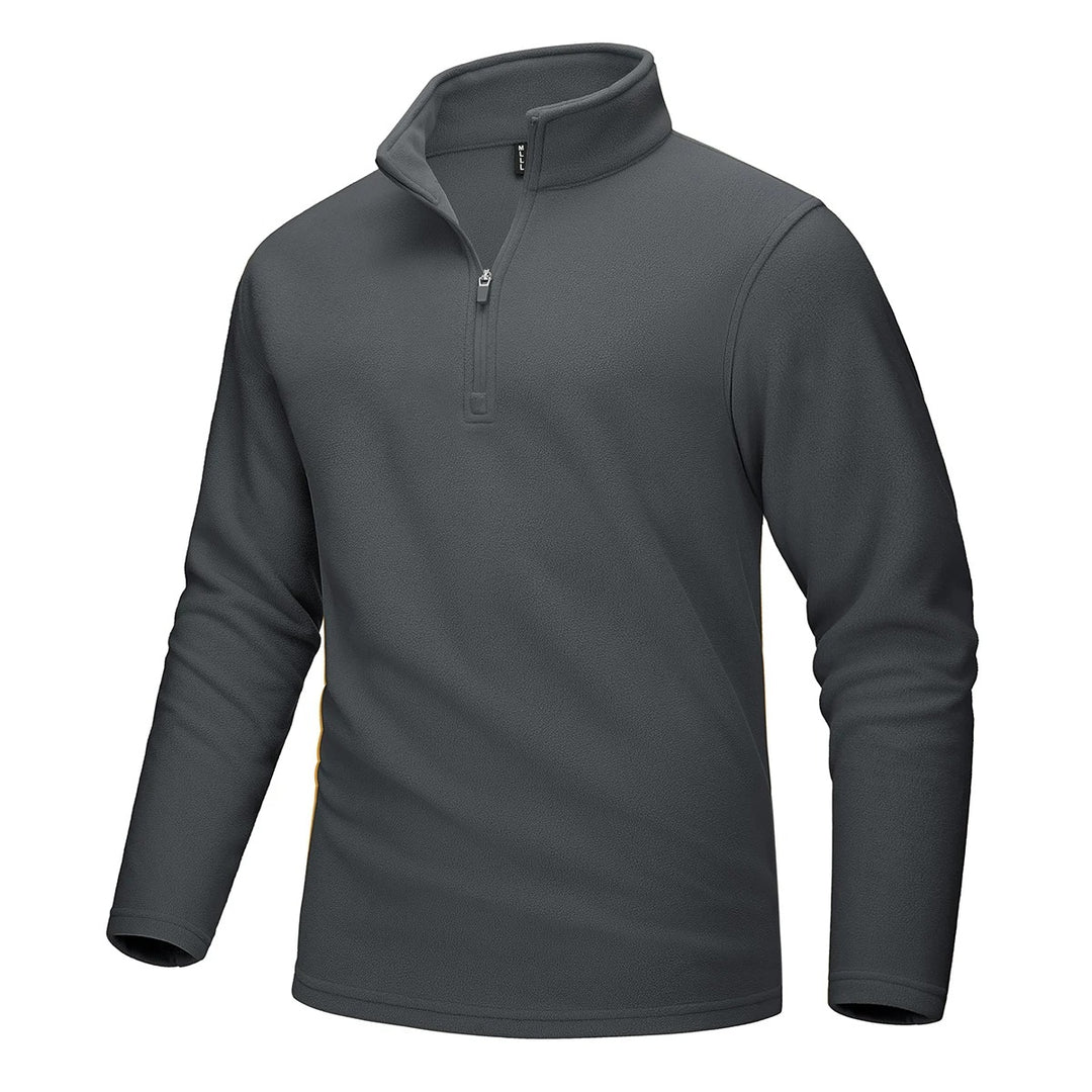 Pull polaire demi-zip pour hommes