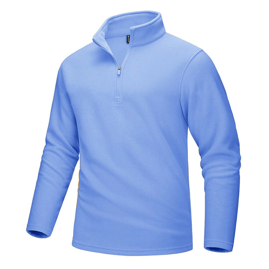 Pull polaire demi-zip pour hommes