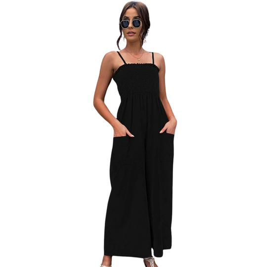 Robe Vintage à bretelles spaghetti pour femmes