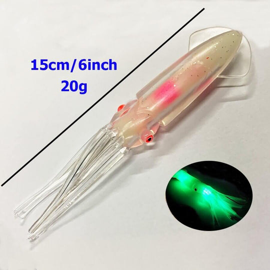 Appât pour calamars phosphorescents dans l'obscurité