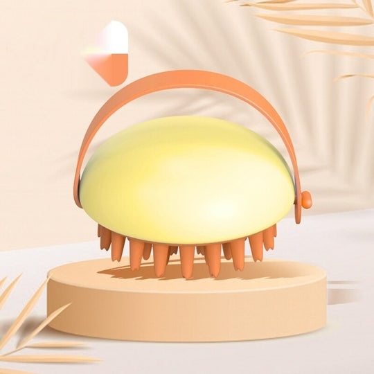 Brosse de douche pour le massage du cuir chevelu