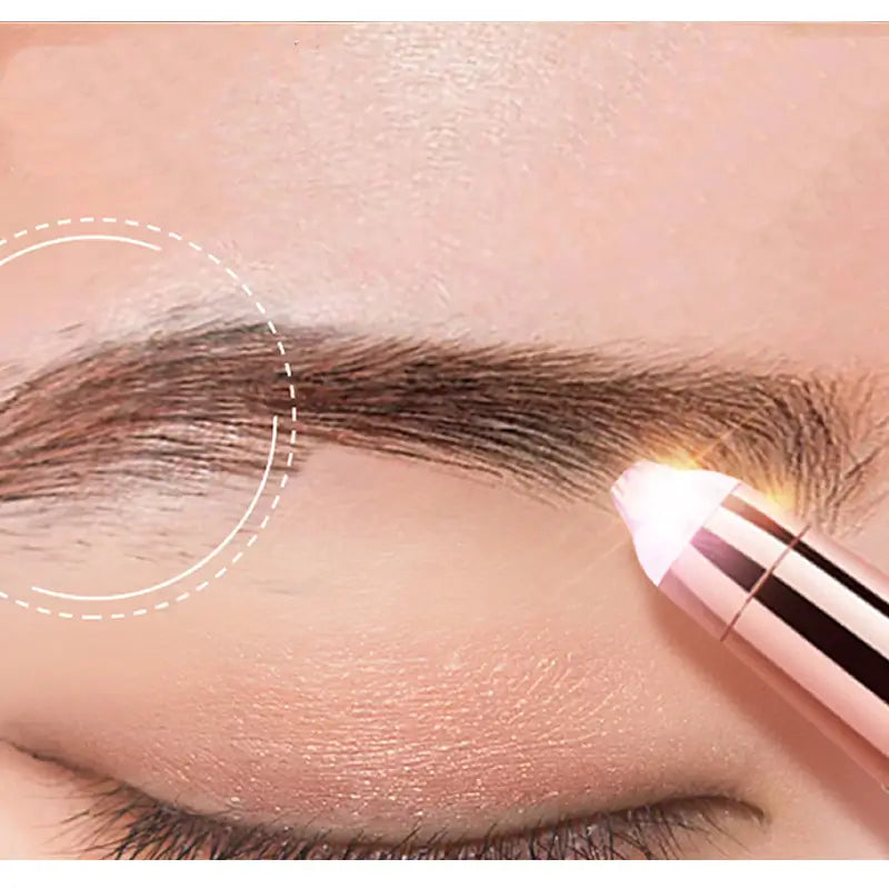 Tondeuse électrique LED pour sourcils
