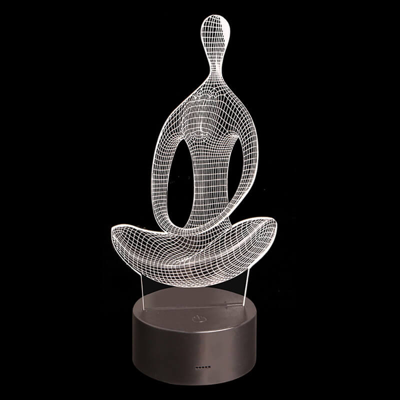 Lampe à illusion 3D pour le yoga